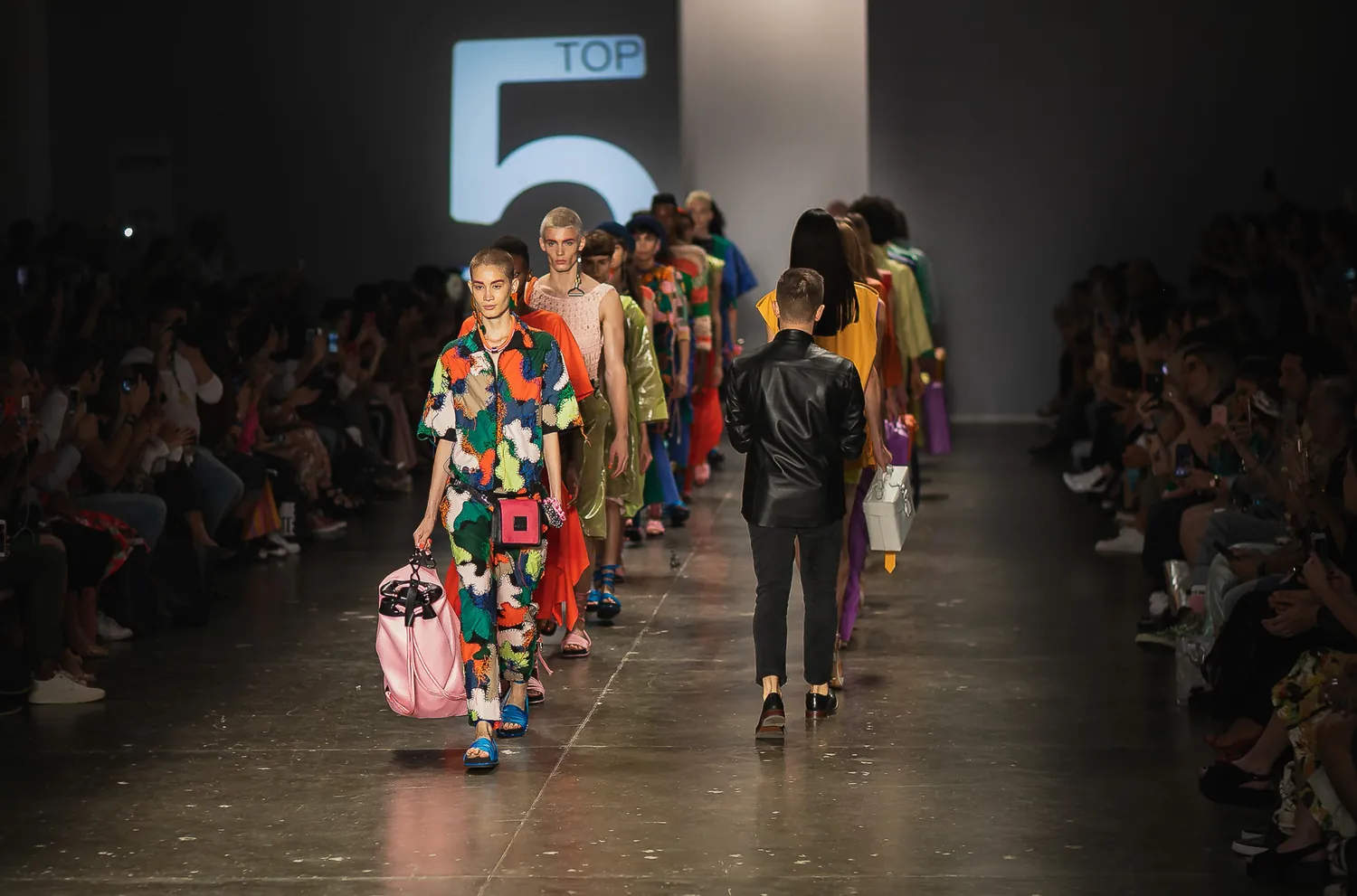 Runway fashion show finale